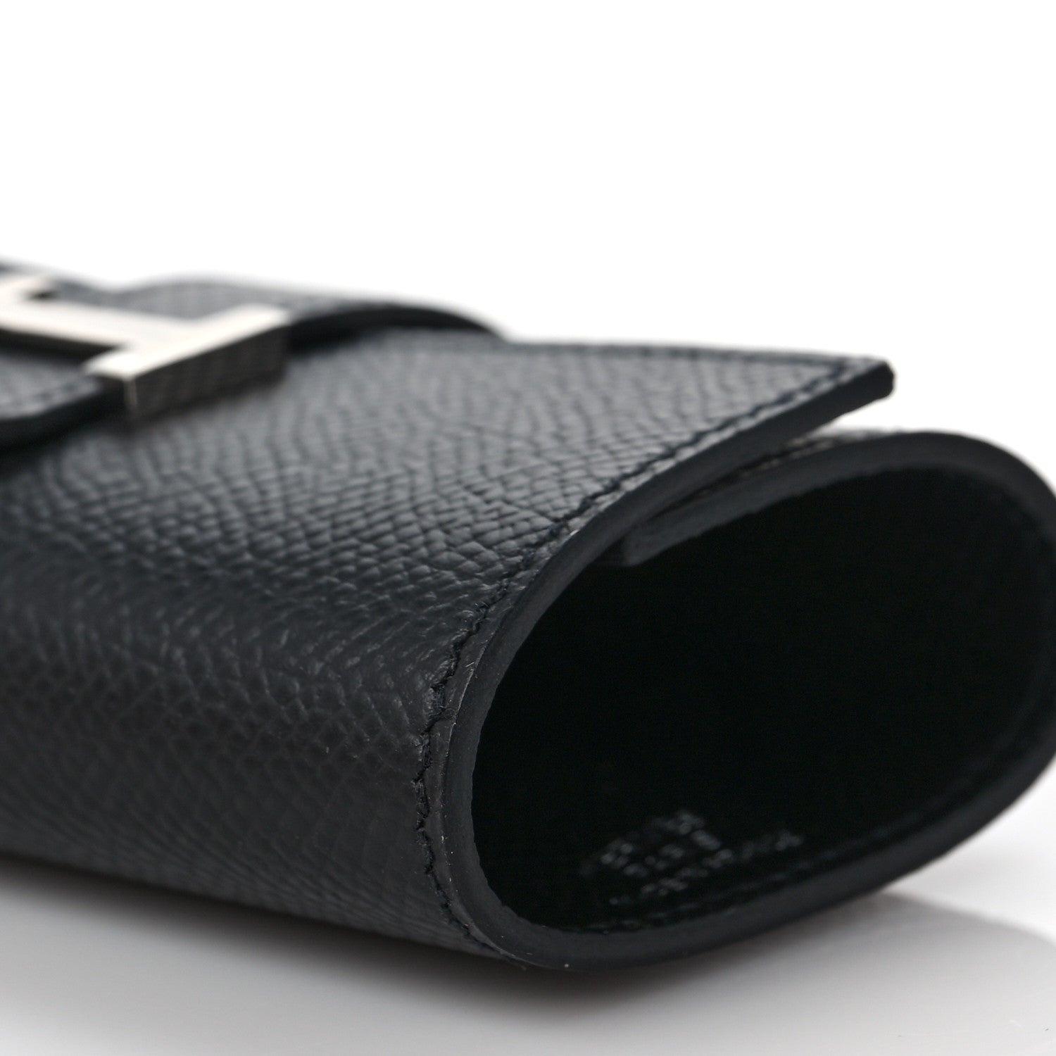 Hermes Epsom Bearn Multicles 4 Key Holder Black 8 of 8