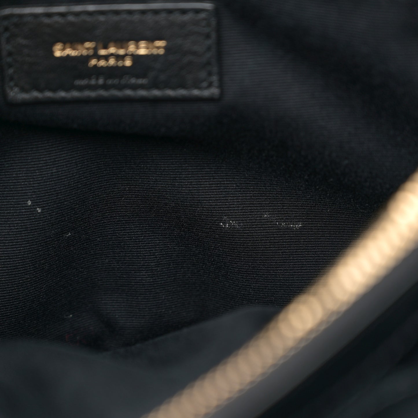 Calfskin Y Quilted Monogram Medium Loulou Chain Satchel Black