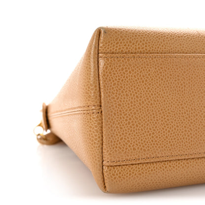 Chanel Caviar Shoulder Bag Beige 9 of 10