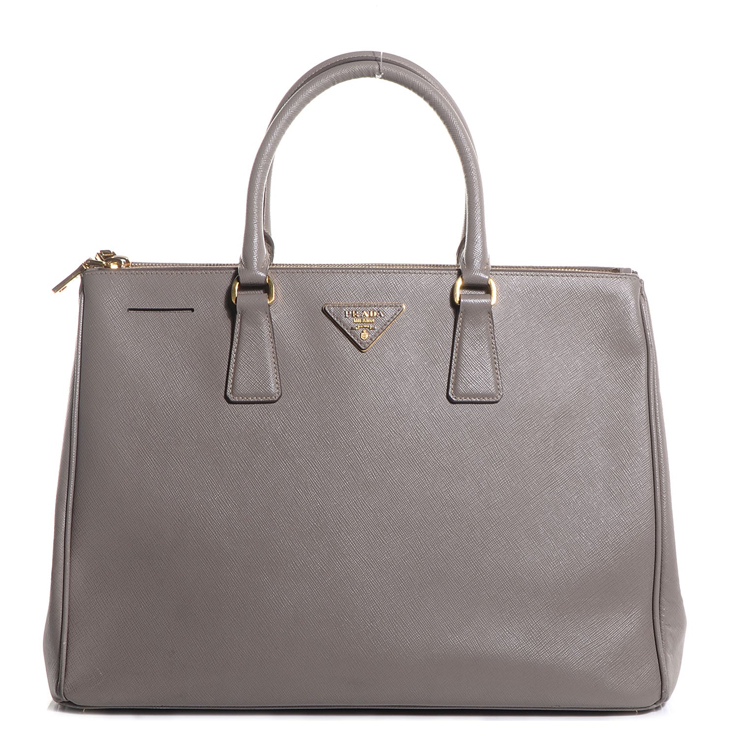 Prada Saffiano Lux Large Double Zip Tote Argilla 1 of 11