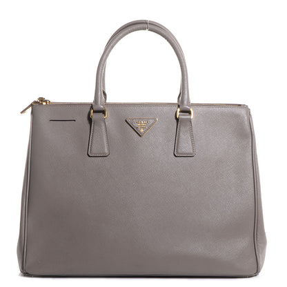 Prada Saffiano Lux Large Double Zip Tote Argilla 1 of 11