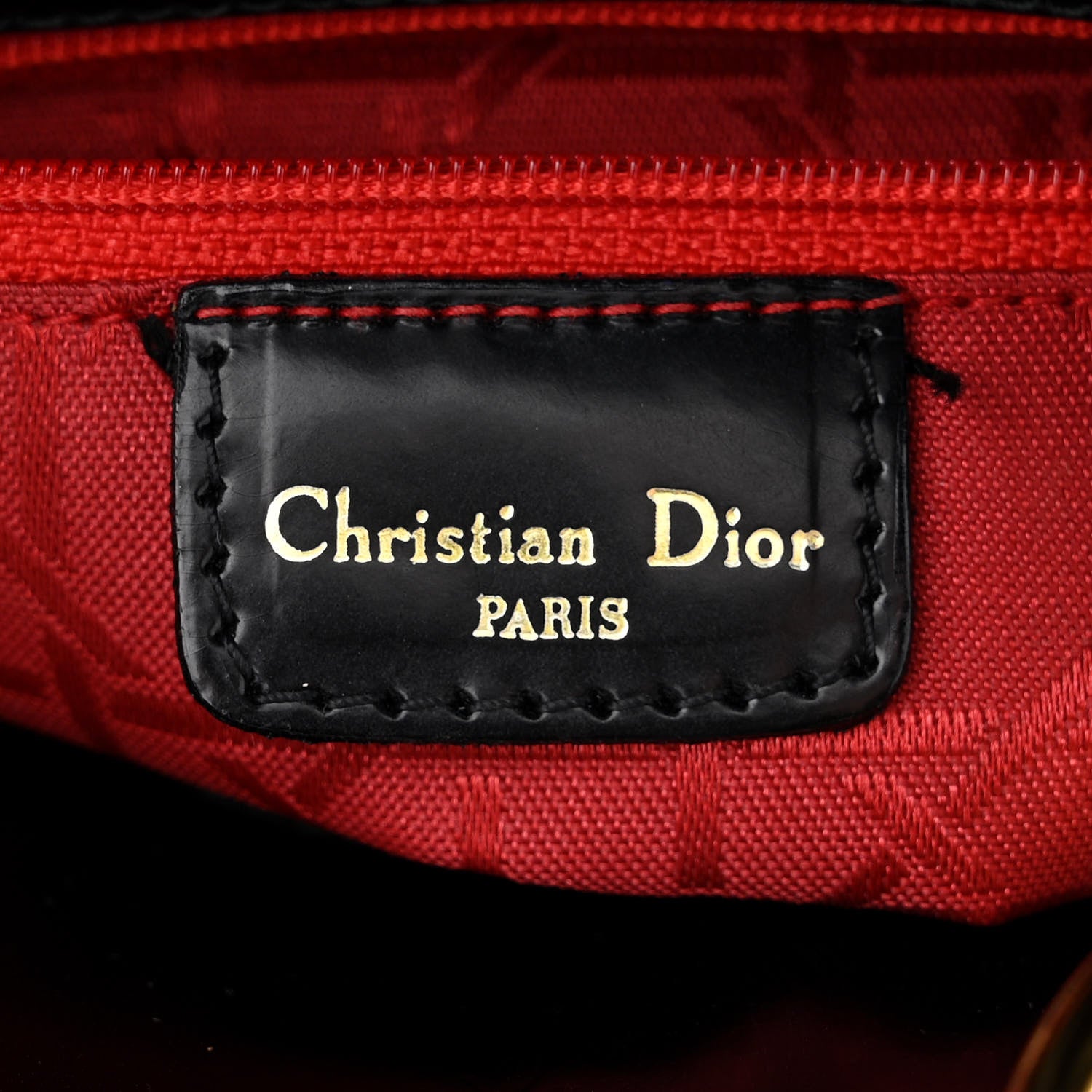 Christian Dior Glazed Calfskin Mini Lady Dior Black 6 of 11