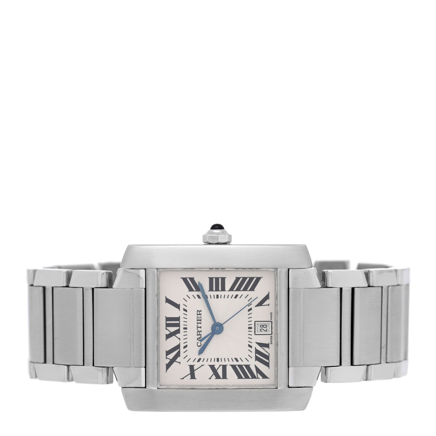 Cartier Stainless Steel 28mm Tank Francaise Automatic Watch 2 of 4