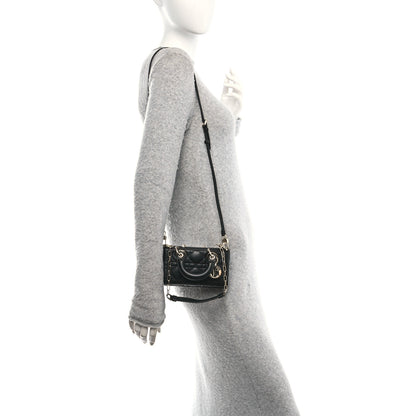 Christian Dior Lambskin Cannage Micro Lady D-Joy Black 2 of 11