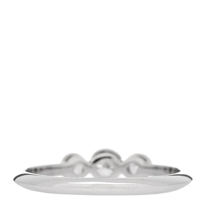 Tiffany Platinum Diamond Three Stone Milgrain Ring 54 7 3 of 5