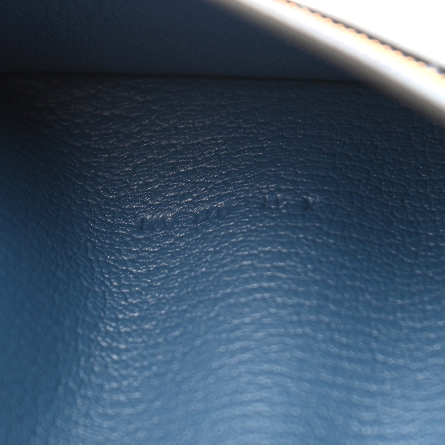 Hermes Chevre Mysore Bearn Gusset Wallet Bleu Agate 7 of 7