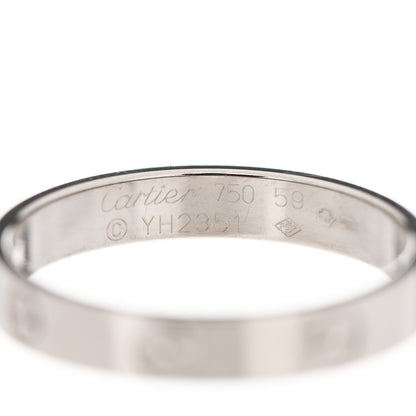 Cartier 18K White Gold 3.5mm LOVE Wedding Band Ring 59 8.75 4 of 4