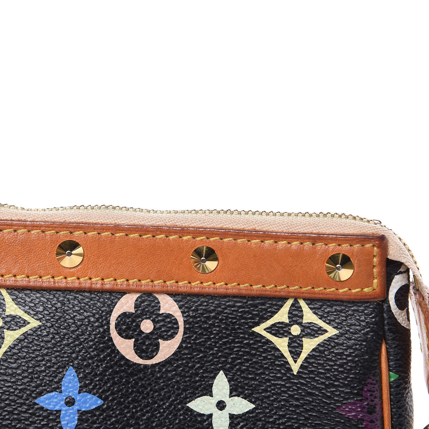 Louis Vuitton Monogram Multicolor Pochette Accessories Black 10 of 12