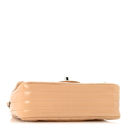 Chanel Patent Chevron Quilted Mini Rectangular Flap Beige 4 of 14