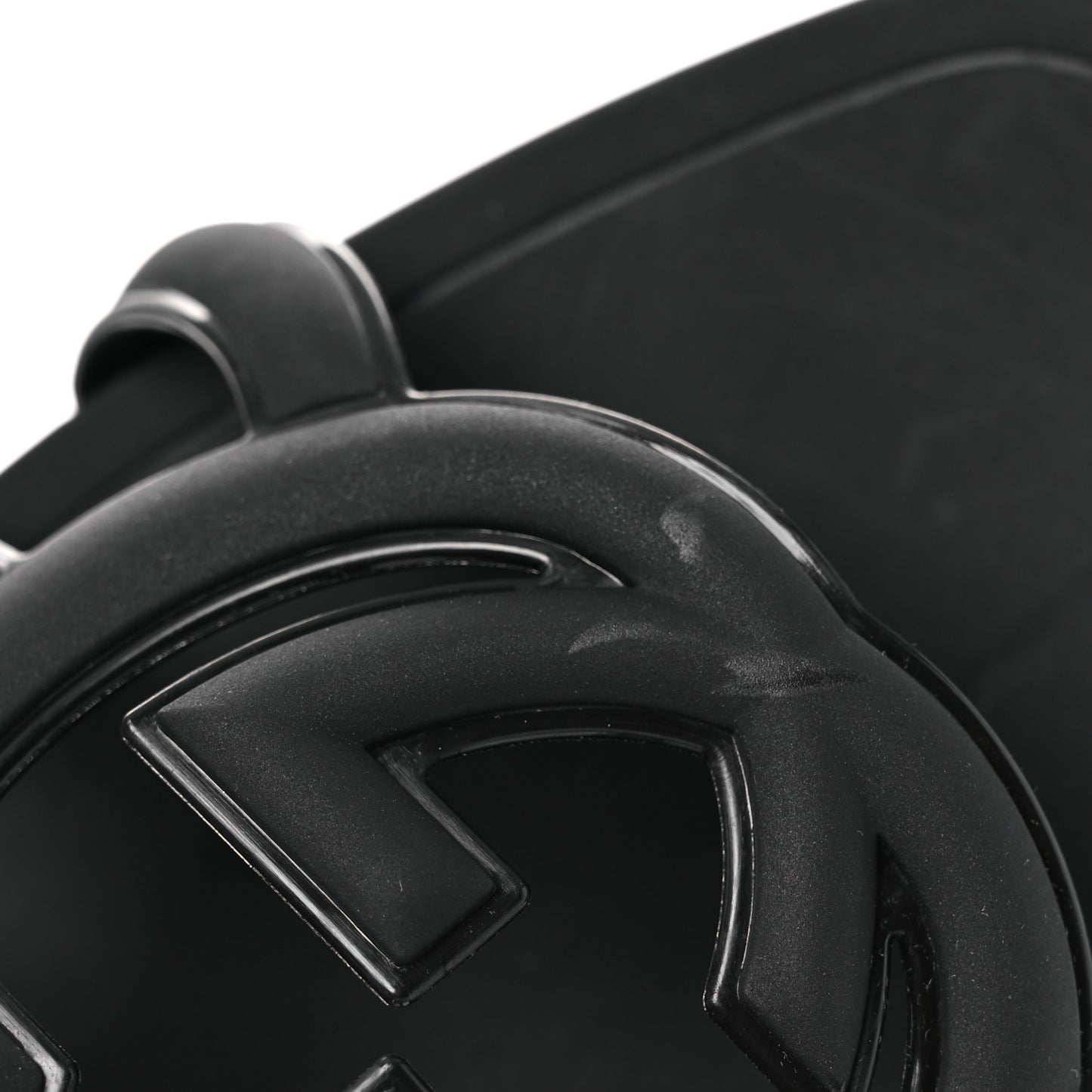 Rubber Interlocking G Womens Slide Sandals 36 Black 36 Black