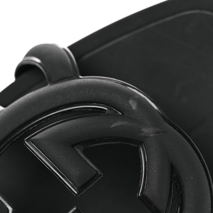 Gucci Rubber Interlocking G Womens Slide Sandals 36 Black 36 Black 11 of 13