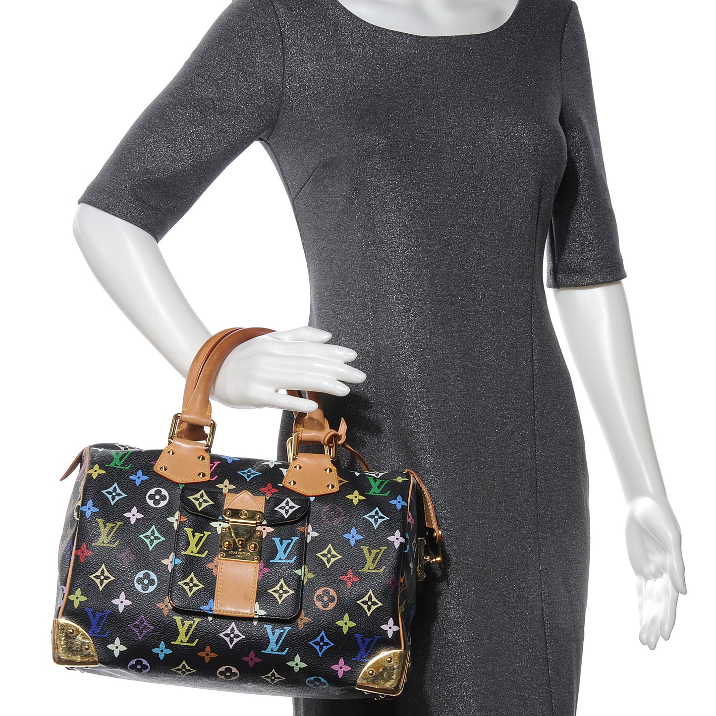 Monogram Multicolor Speedy 30 Black