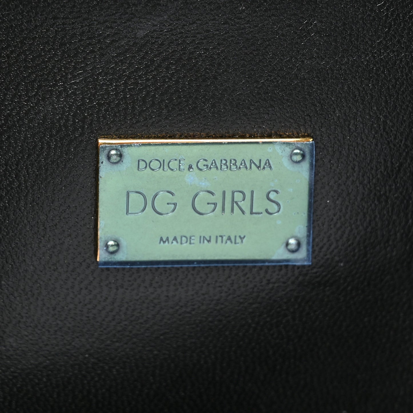 Nappa DG Girls Shoulder Bag Black