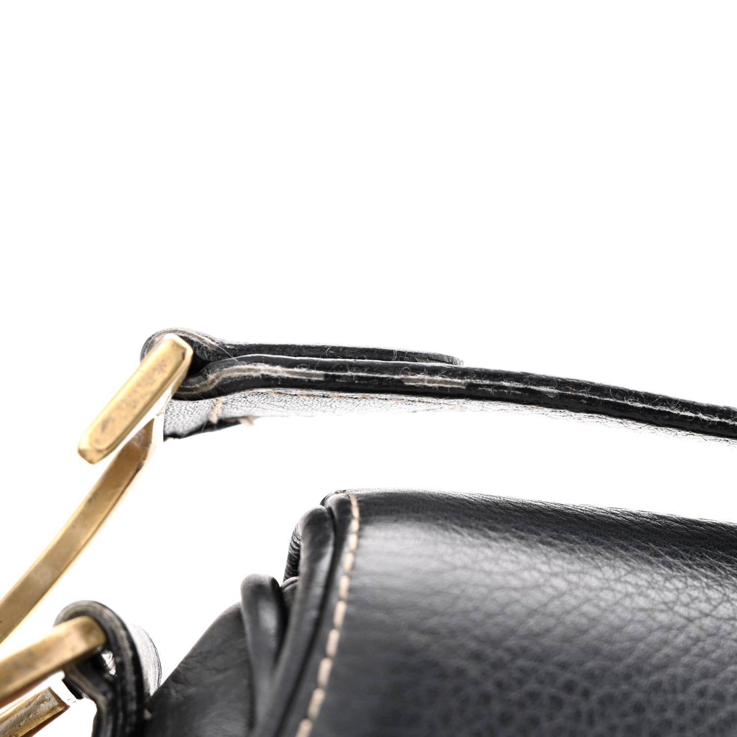 Christian Dior Calfskin Saddle Bag Black 14 of 16