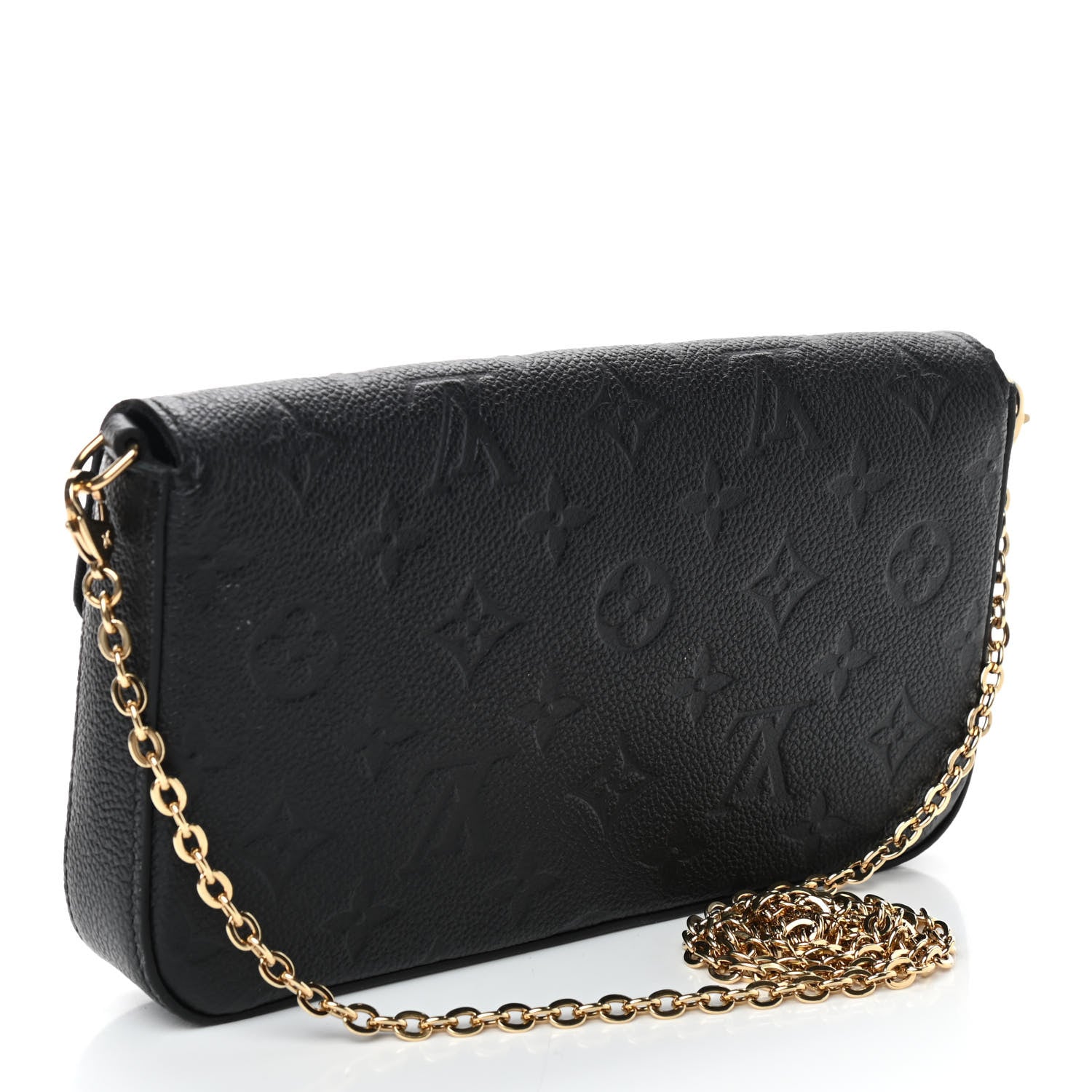 Louis Vuitton Empreinte Pochette Felicie Chain Wallet Black 4 of 10