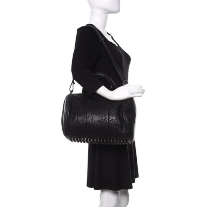 Alexander Wang Pebbled Lambskin Rocco Black Nickel Hardware 2 of 12
