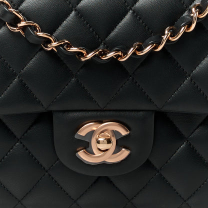 Chanel Lambskin Quilted Medium Double Flap Black 9 of 12