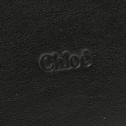Chloe Raffia Smooth Calfskin Small Sense Basket Black 6 of 13
