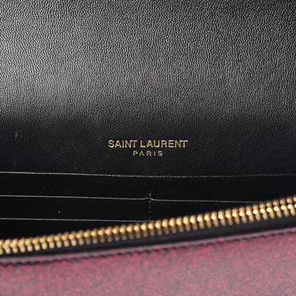 Saint Laurent Patent Glitter Small Monogram Kate Tassel Satchel Bright Fuchsia 6 of 9