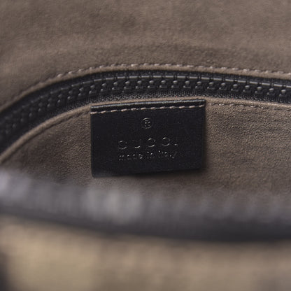 Gucci GG Supreme Monogram Flat Messenger Bag Black 6 of 10