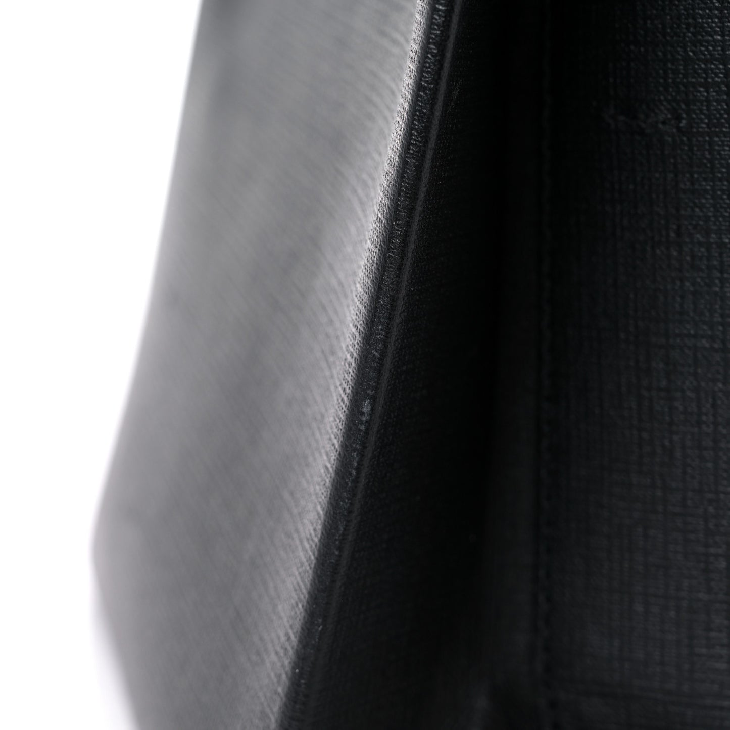 Squared Calfskin Logo XXS Shopping Tote Black