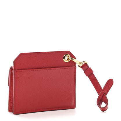 Prada Saffiano Card Holder Fuoco 3 of 9