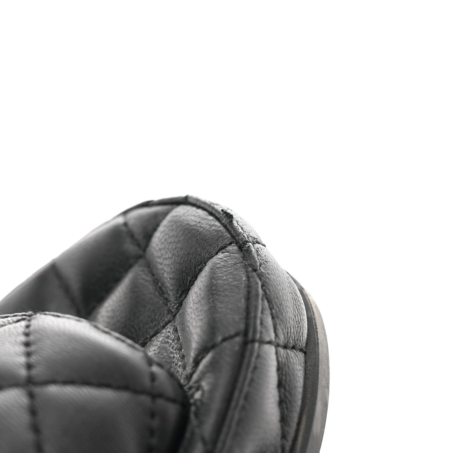 Lambskin Quilted CC Mules Sandals 36 Black