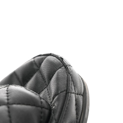 Chanel Lambskin Quilted CC Mules Sandals 36 Black 9 of 9