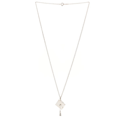 Tiffany Sterling Silver Graduation Cap Pendant Necklace 3 of 5