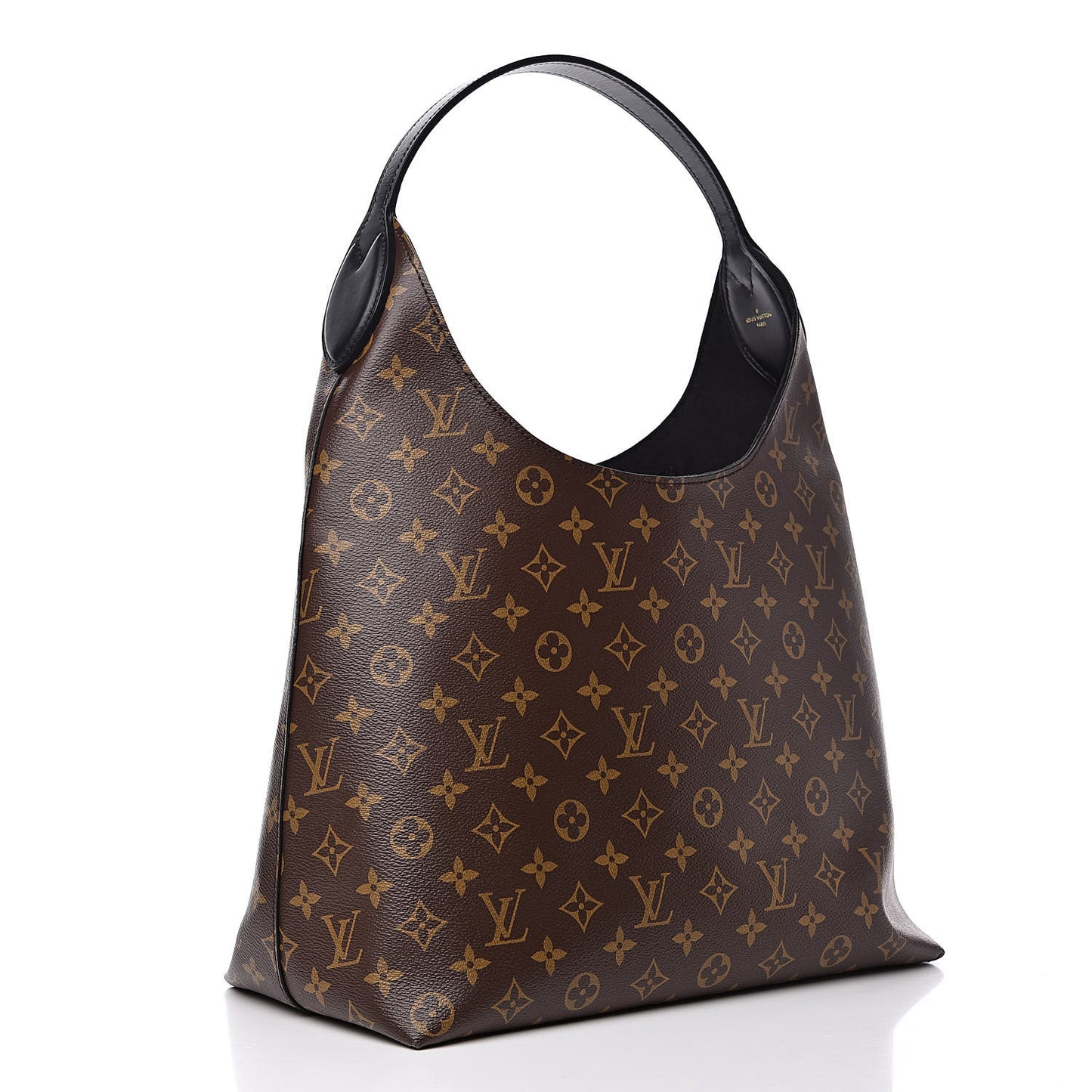 Monogram Flower Hobo Black