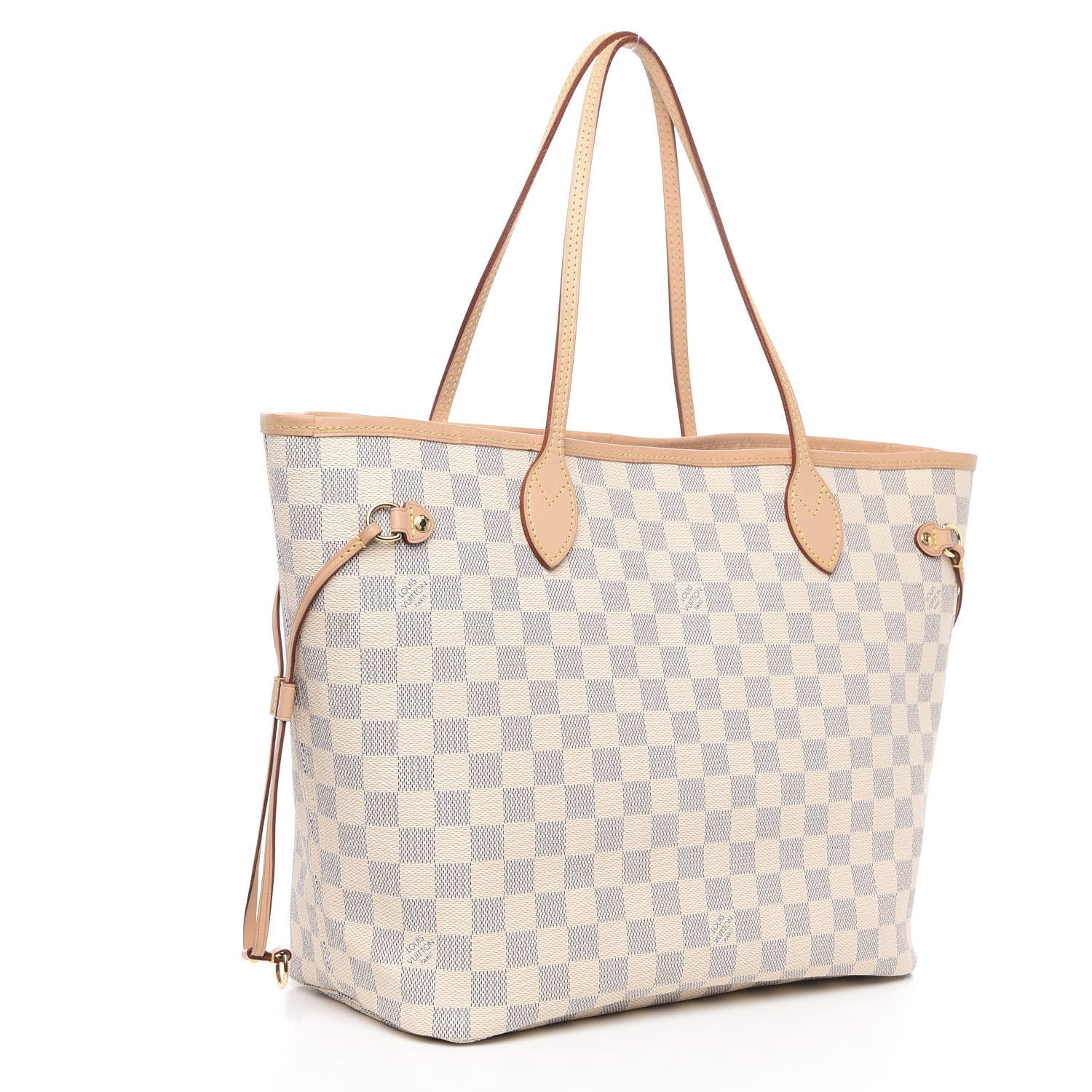 Louis Vuitton Damier Azur Neo Neverfull MM Rose Ballerine 3 of 13