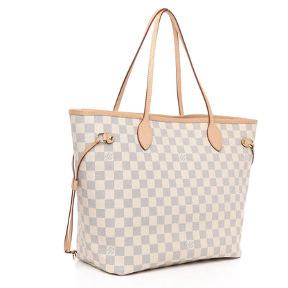 Louis Vuitton Damier Azur Neo Neverfull MM Rose Ballerine 3 of 13