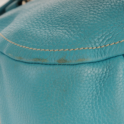 Prada Vitello Daino Hobo Blue 13 of 13