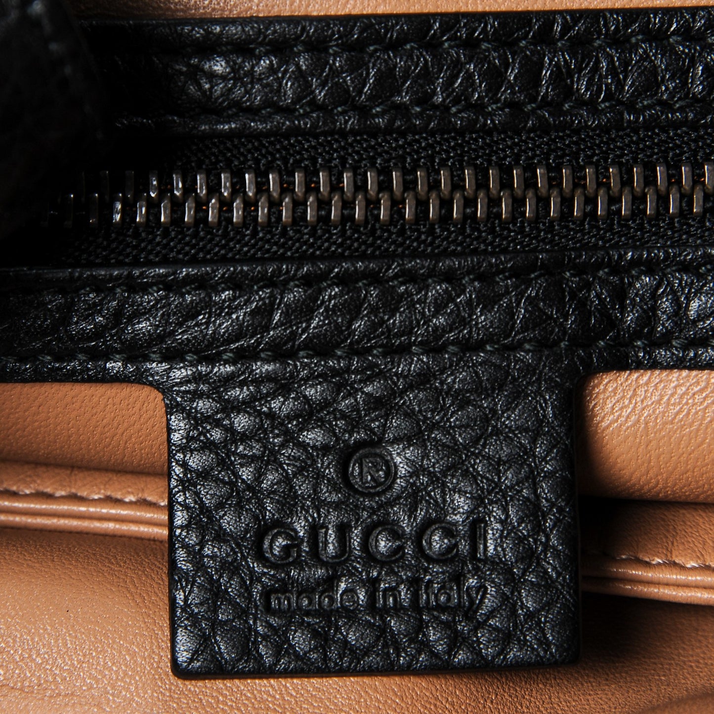 Calfskin GG Supreme Monogram Caleido Large Reversible Tote Black