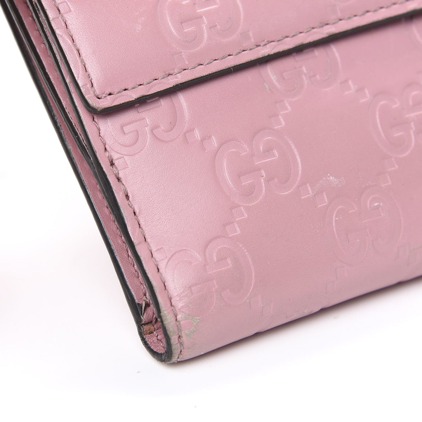 Guccissima Dice French Flap Wallet Carmine Rose