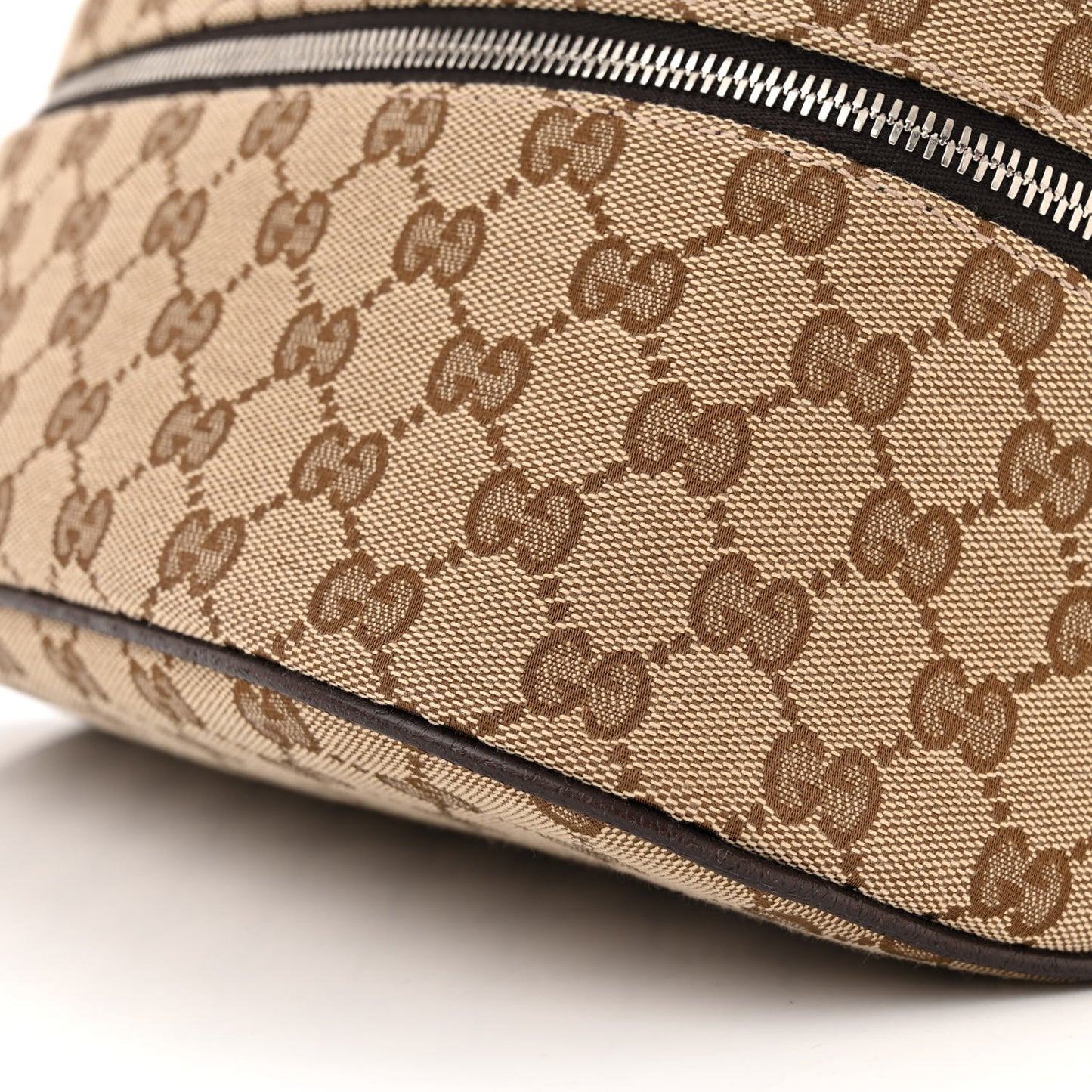 Monogram Dollar Calfskin Waist Pouch Beige Ebony Testa di Moro Marrone Scuro