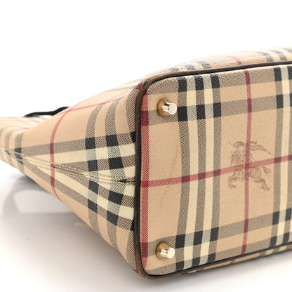 Burberry Haymarket Check Medium Tote Chocolate 9 of 13