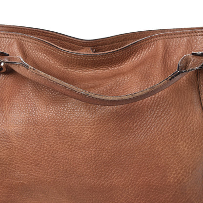 Gucci Pebbled Calfskin Medium Miss GG Top Handle Bag Light Cuir 12 of 18