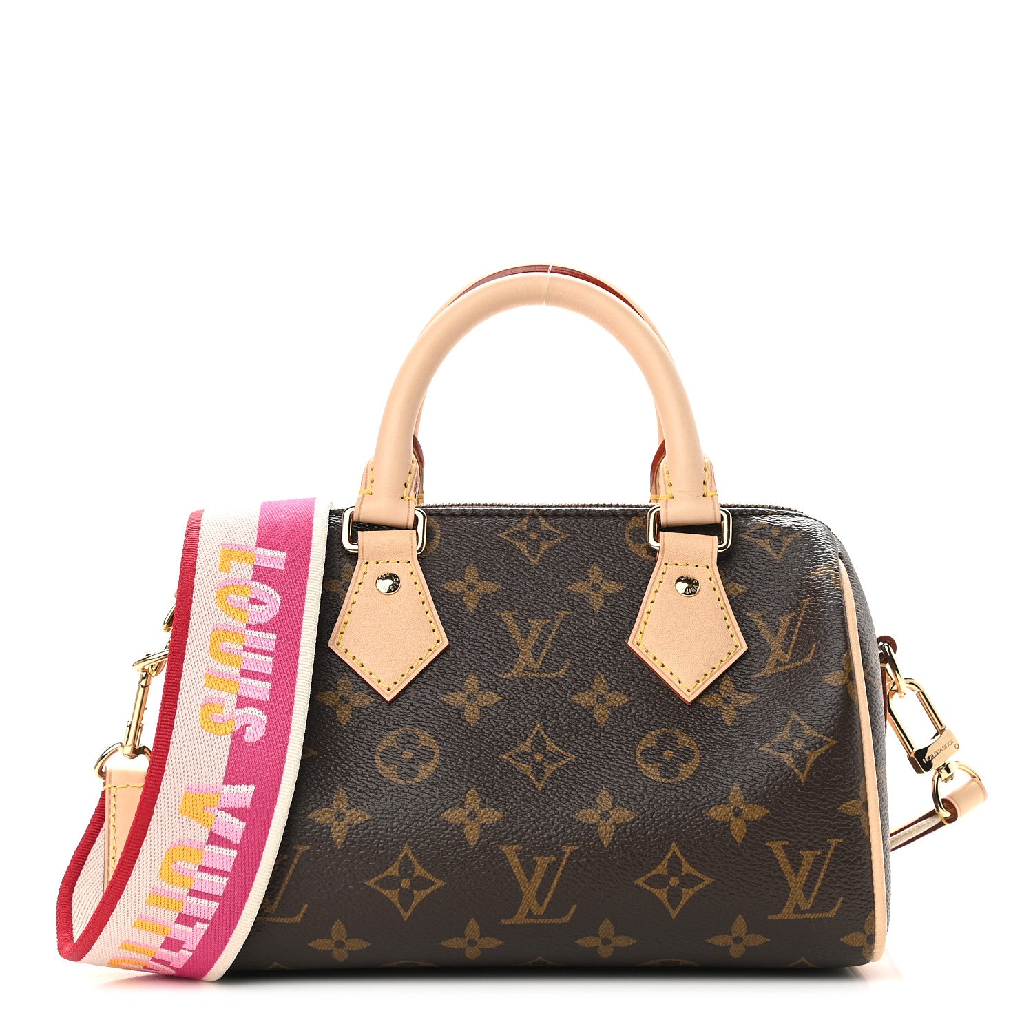 Louis Vuitton Monogram Speedy Bandouliere 20 Fuchsia 1 of 7