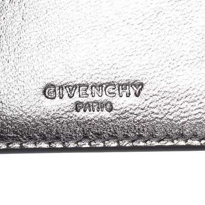 Givenchy Lambskin Logo Emblem Tri-Fold Wallet Black 6 of 9