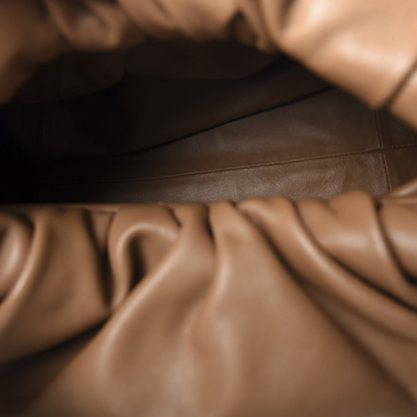 Smooth Butter Calfskin Small The Shoulder Pouch Cammello
