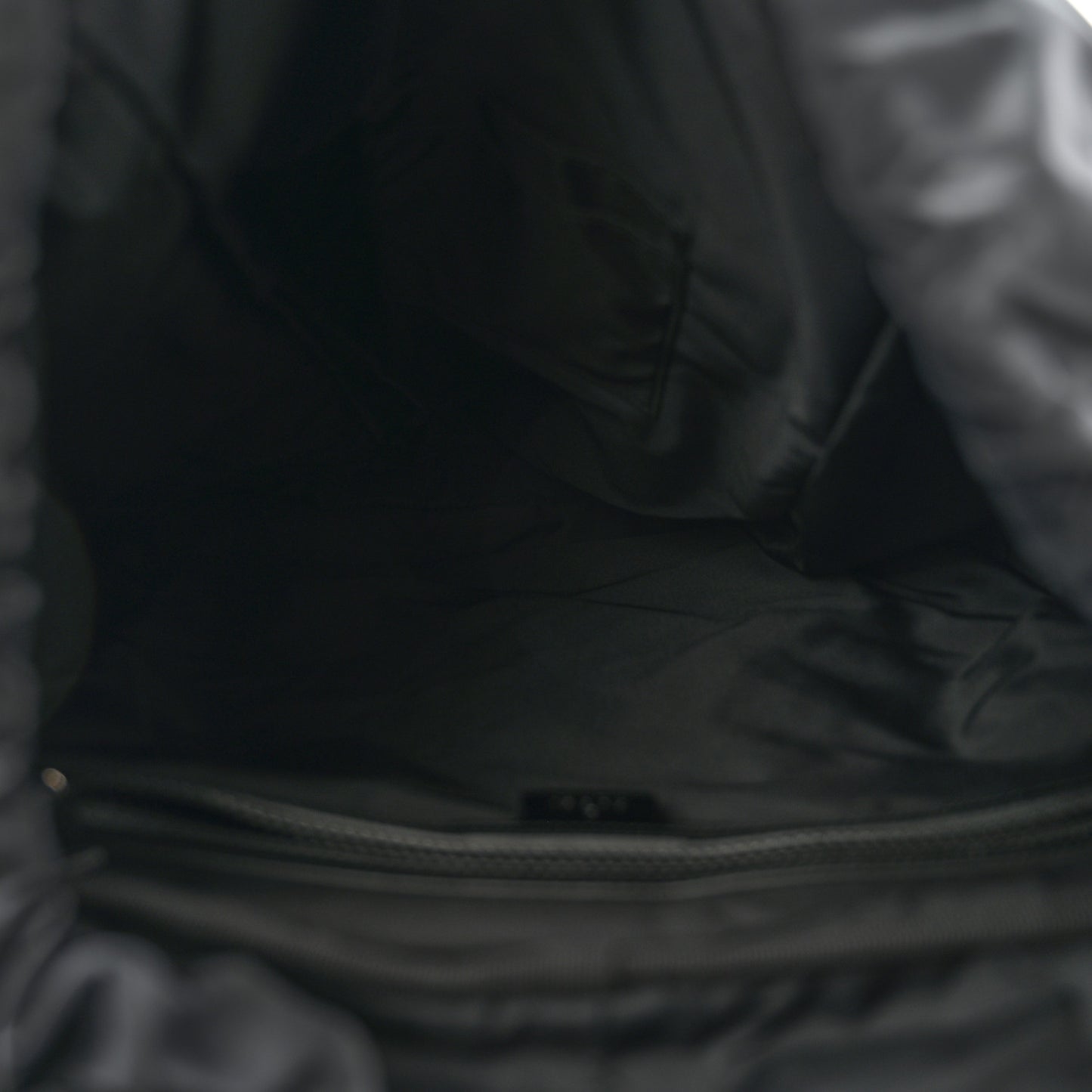 Techno Canvas Web Double Buckle Backpack Black