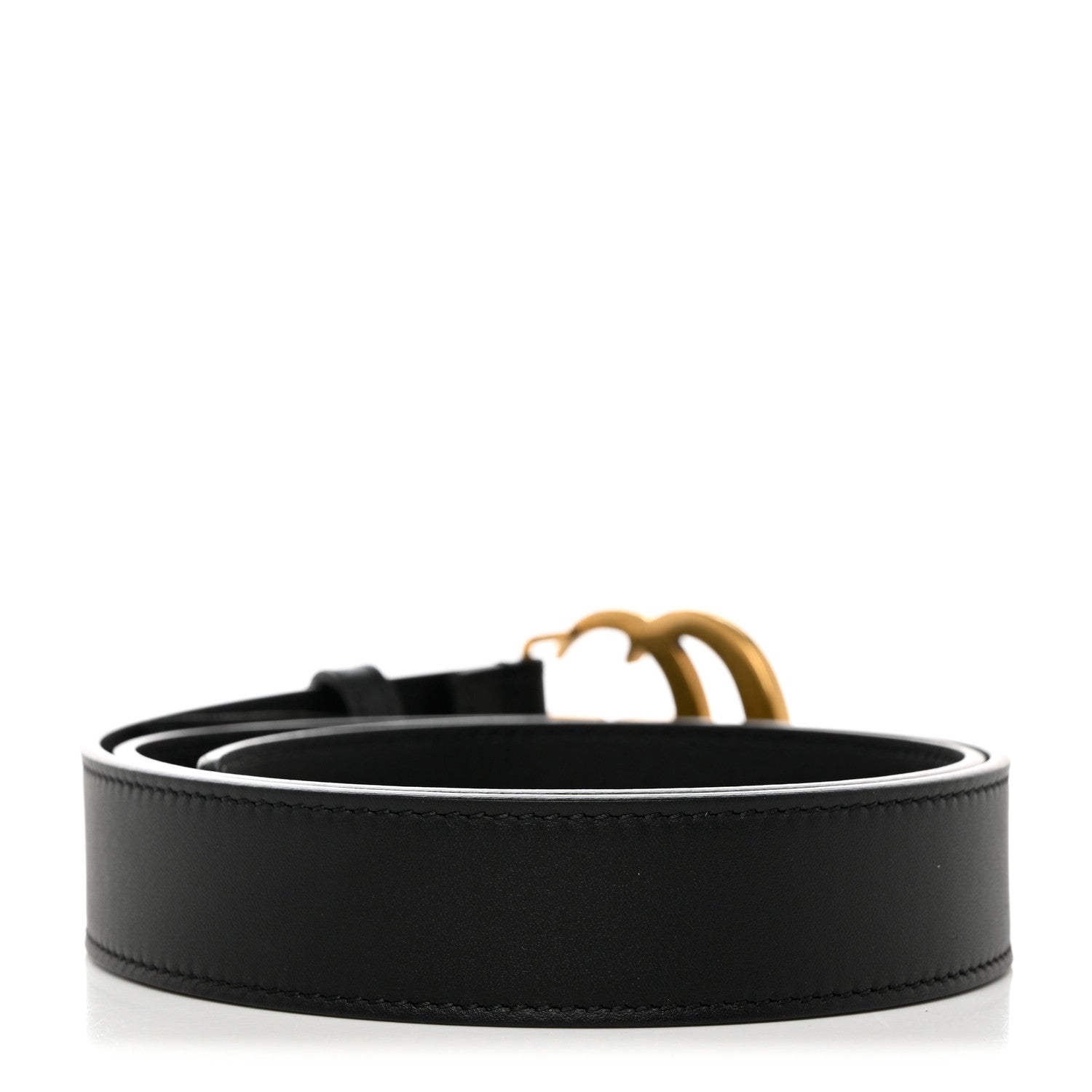 Gucci Moon Calfskin Double G 30mm Belt 80 32 Black 2 of 5