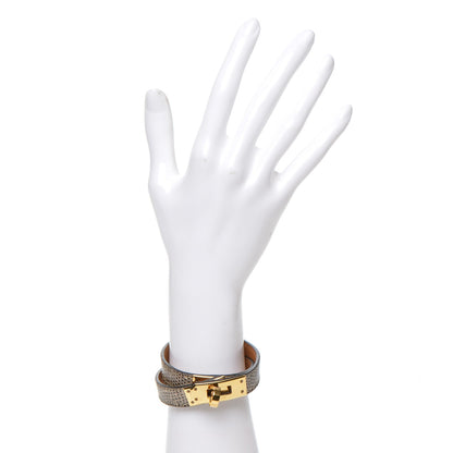 Hermes Lizard Kelly Double Tour Bracelet S Ombre 2 of 6