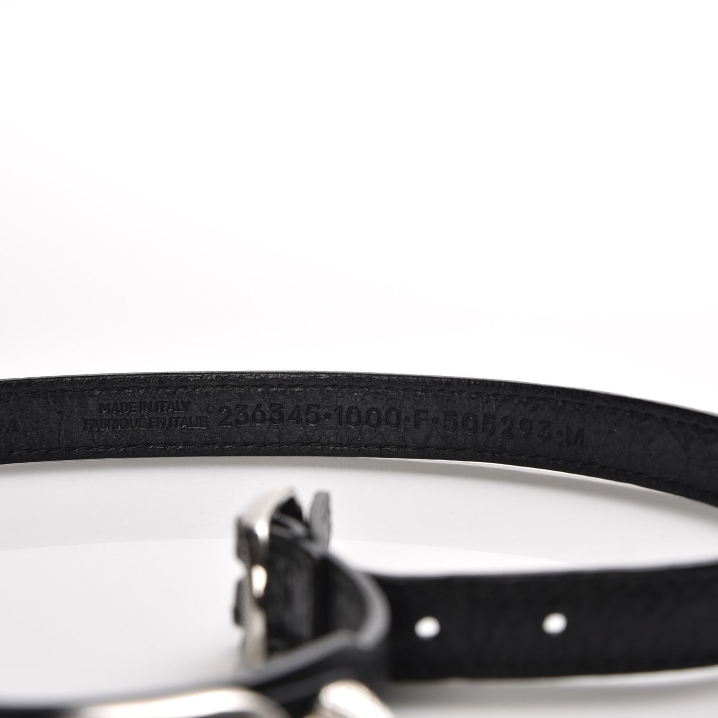 Agneau Giant Silver Hardware Triple Tour M Bracelet Black