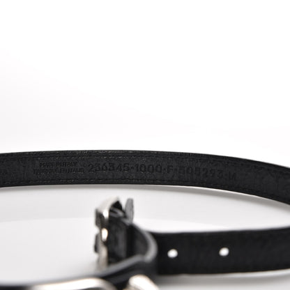 Balenciaga Agneau Giant Silver Hardware Triple Tour M Bracelet Black 4 of 6