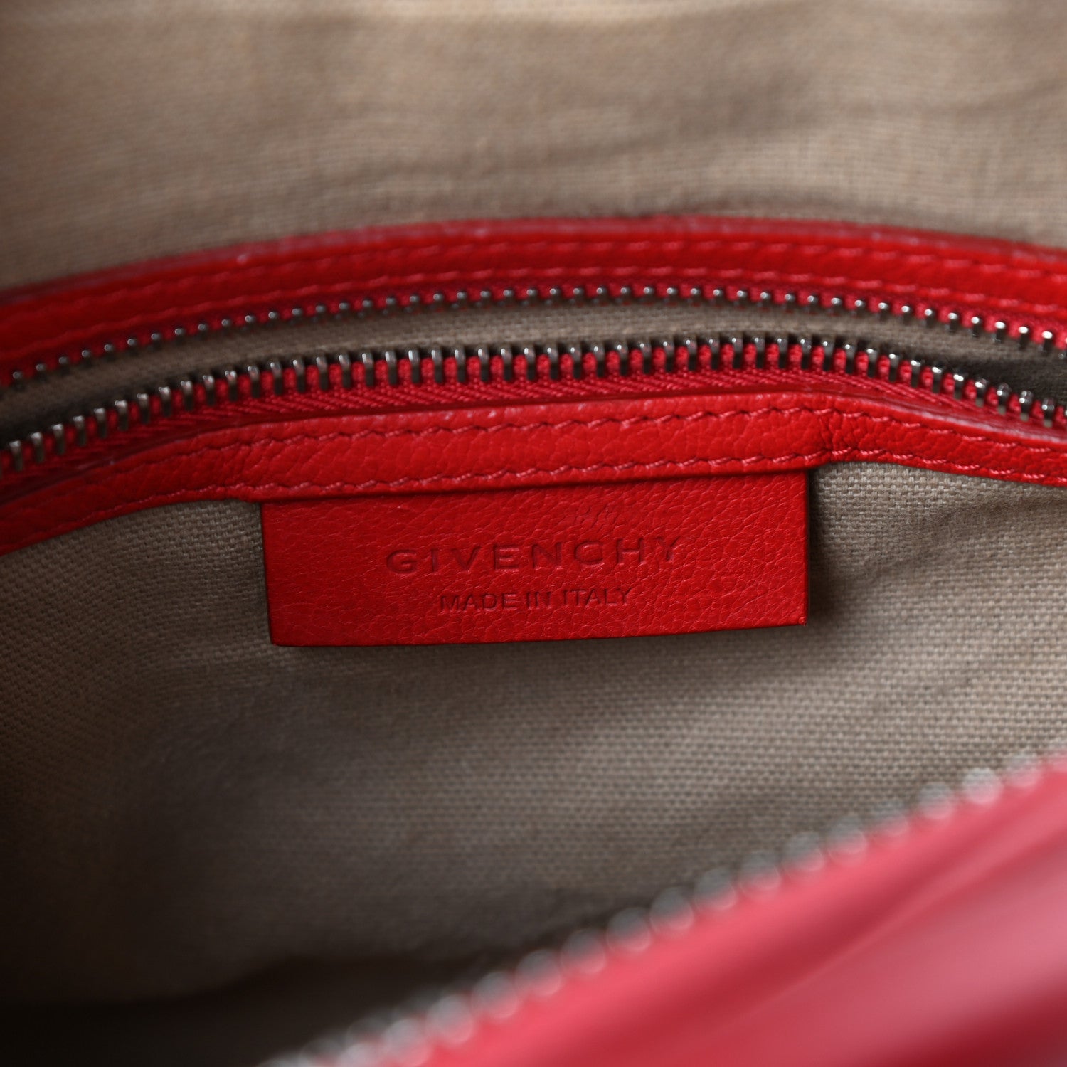 Givenchy Sugar Goatskin Mini Antigona Red 6 of 9