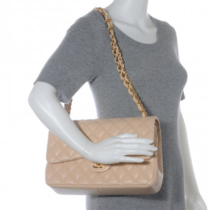 Chanel Lambskin Jumbo Double Flap Beige Clair 2 of 8