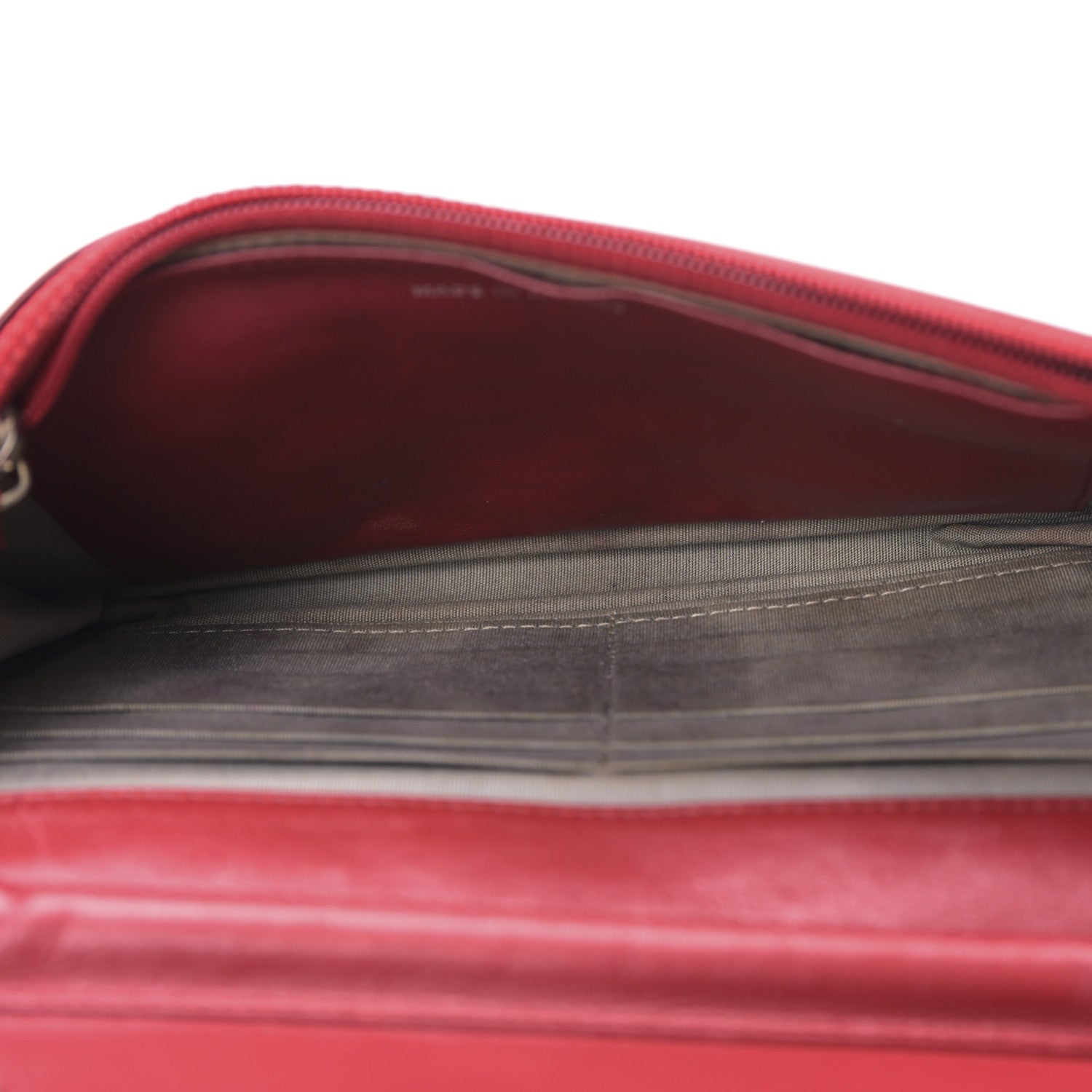 Chanel Patent Quilted Brilliant Wallet On Chain WOC Red 5 of 11