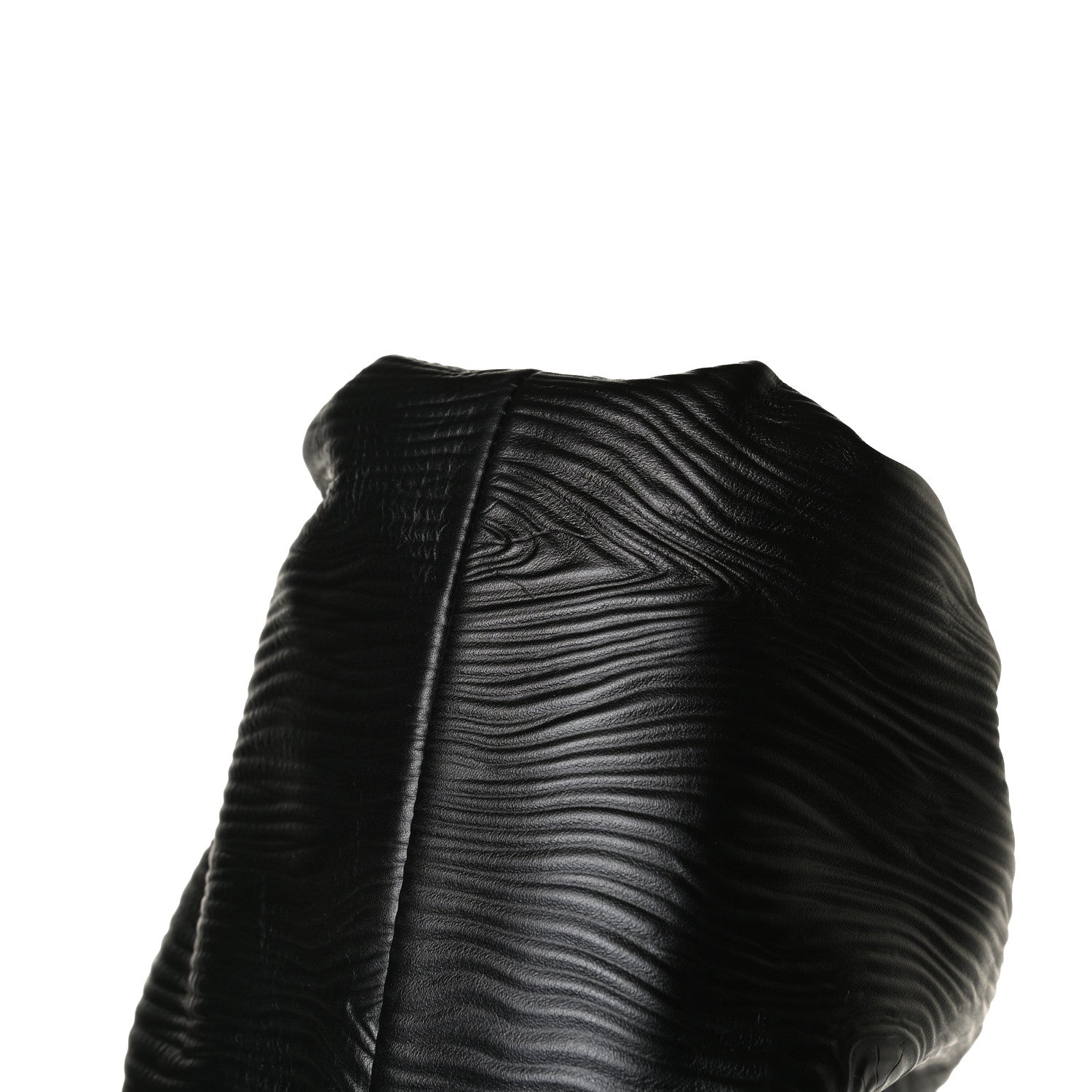 Bottega Veneta Bark Calfskin Embossed The Pouch Oversized Clutch Black 12 of 12